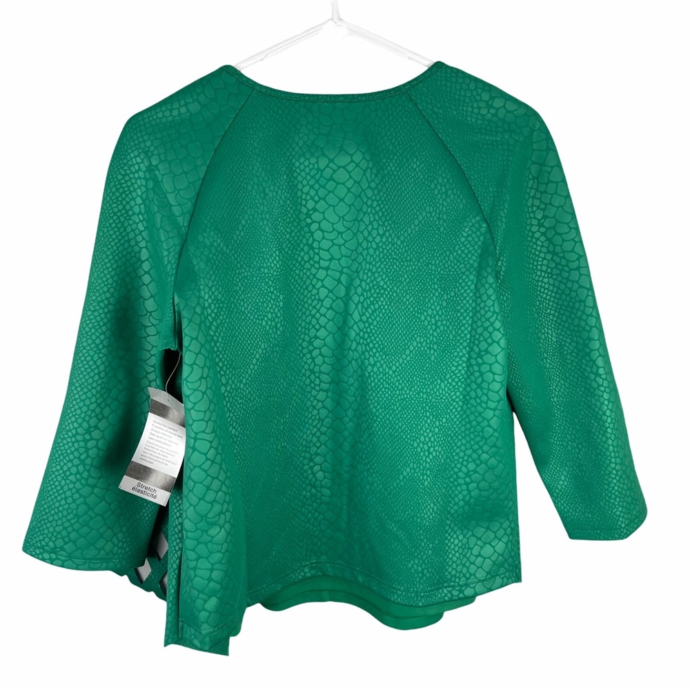 NWT Samuel Dong cardigan set knit snakeskin green - Picture 3 of 7